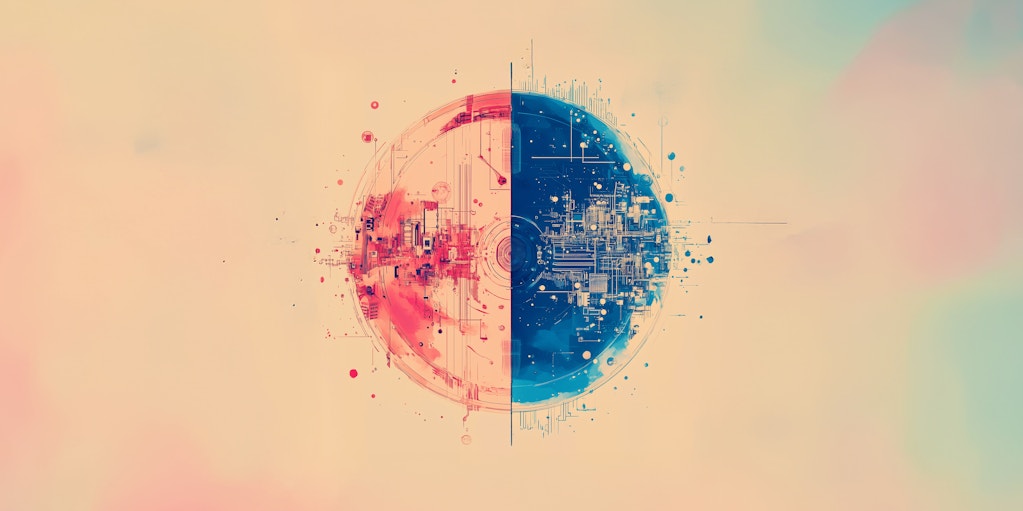 Comparison of quantum compute (left) and AI (right)