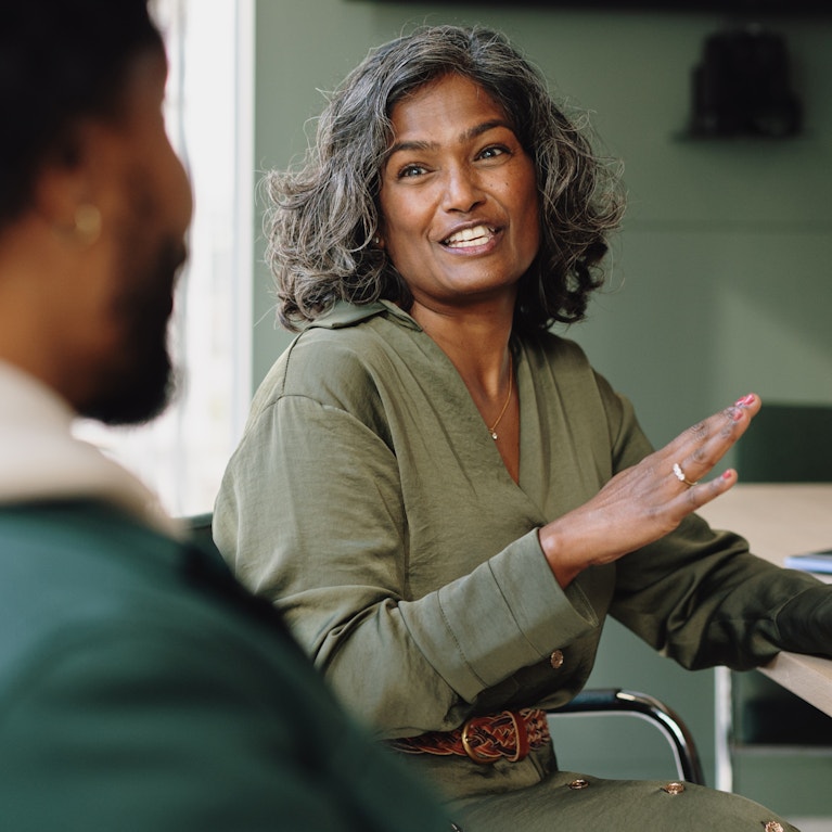 Business colleagues in a meeting