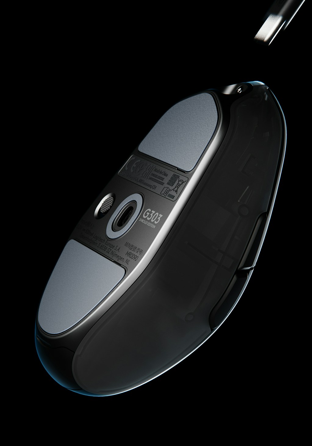Logitech X Shroud mouse back