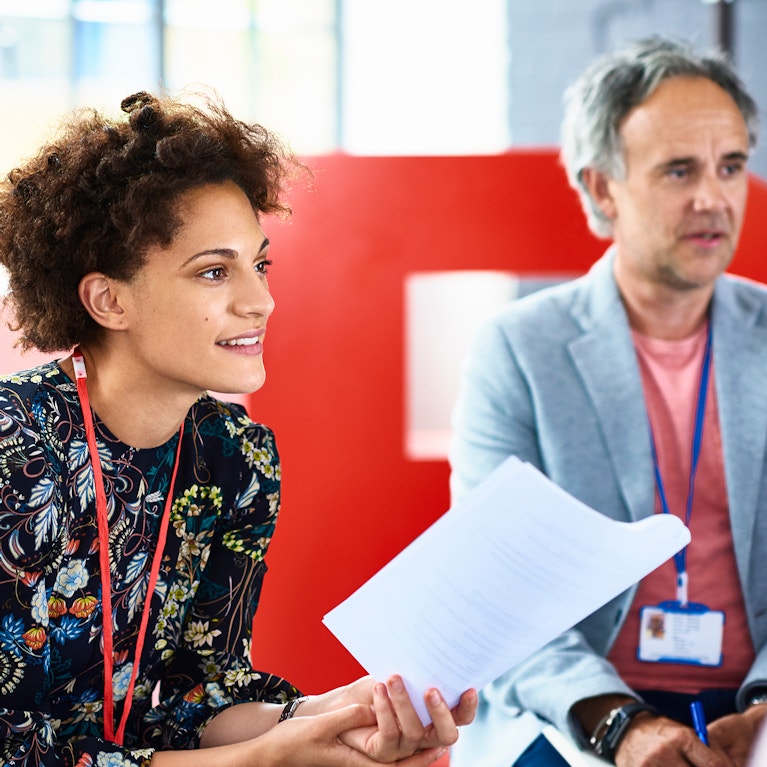 People in modern office