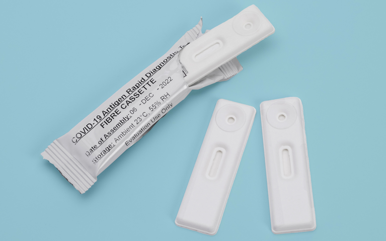 COVID-19 rapid diagnostic test packaging